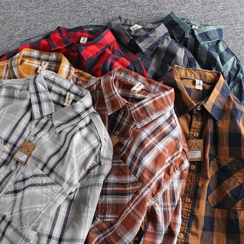 Plaid Button-Up Shirt | Chan