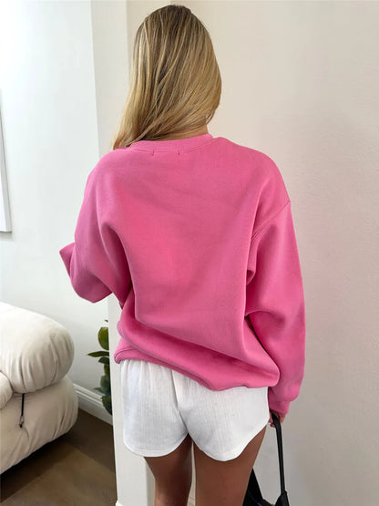 Women Pink Bow Sweatshirt | Minette