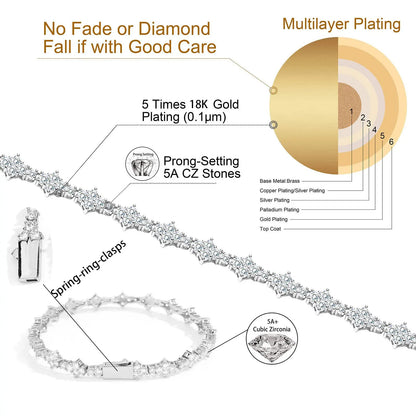 Men Diamond Link Chain Bracelet | Ronel