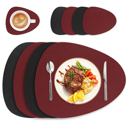 Variant image for Double-Sided Placemat Set Waterproof PU | Elegant Dining-5