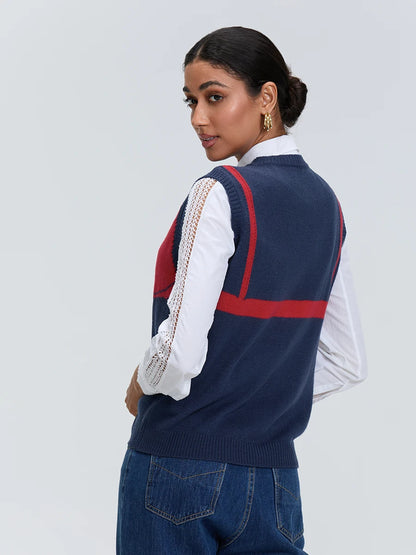 Women Statement Knit Vest | Jasmine
