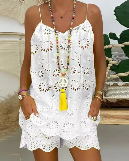 Women Embroidered Two-Piece Set | Olivia