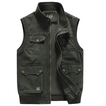 Variant image for Men's Utility Vest Black Polyester | Steffen-1