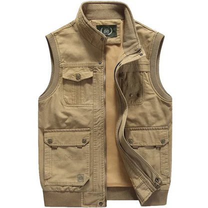 Men's Utility Vest Black Polyester | Steffen-2