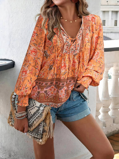 Bohemian Floral Blouse | Sophia