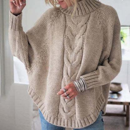 Women Chunky Knit Turtleneck Sweater | Kyra