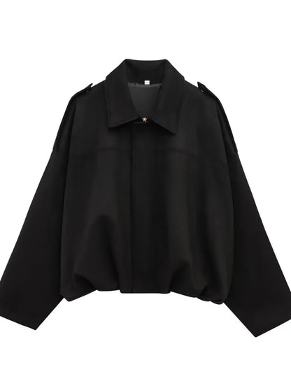 Variant image for Women Bomber Jacket Green Suede | Chic-3