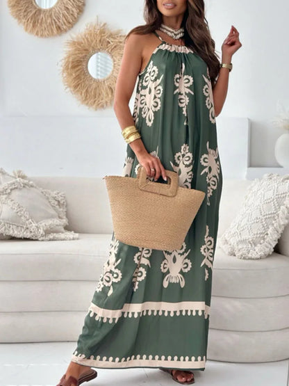 Boho Chic Print Maxi Dress | Amara