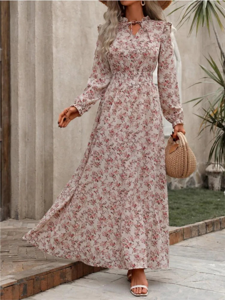 Vintage Floral Maxi Dress | Mikaela