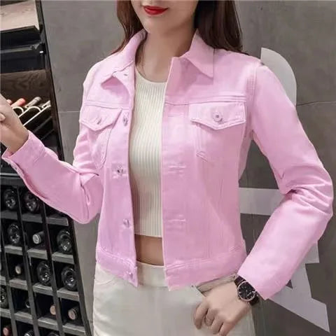 Variant image for Women Denim Jacket Blue Cotton | Casual Chic-11