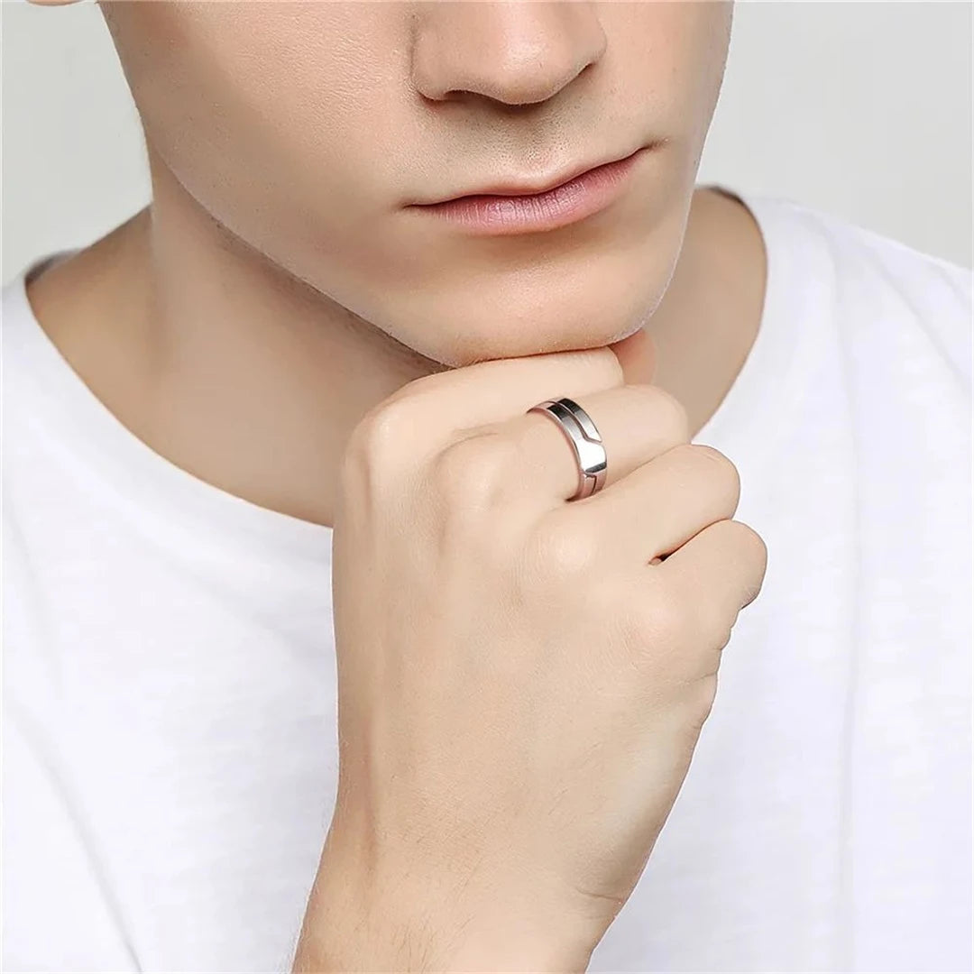 Unisex Split Band Open Ring | Aureel