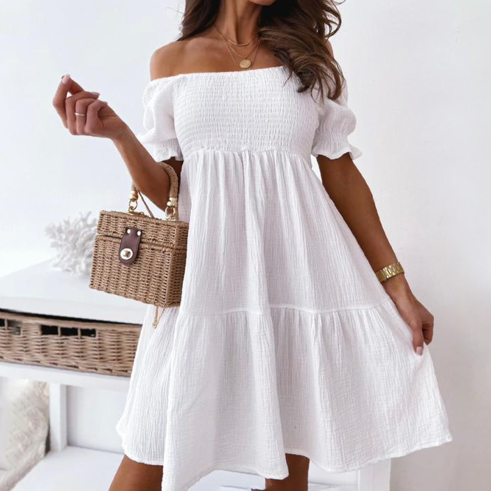 Boho Off-Shoulder Mini Dress | Dominique