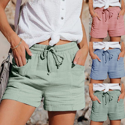 Linen Summer Shorts Women | Heather