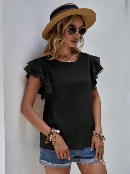 Flutter Sleeve Top | Waverly