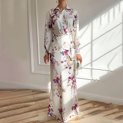 Floral Wrap Maxi Dress | Daphne