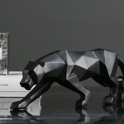 Elegant Sculpture Black Resin | Panther 1