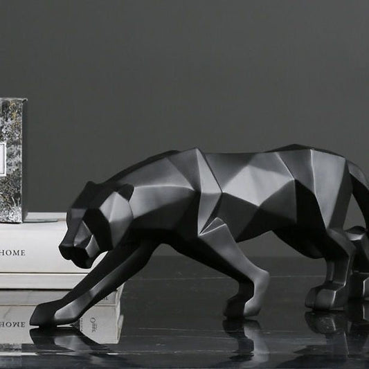 Elegant Sculpture Black Resin | Panther 1