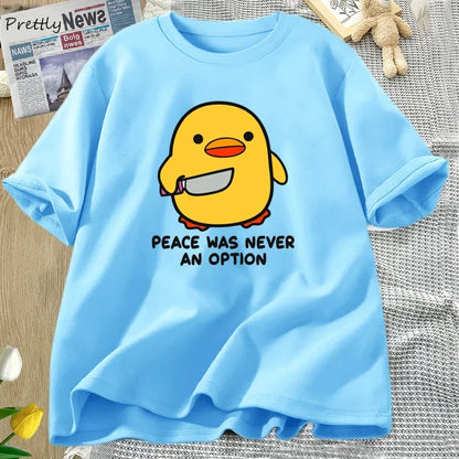 Variant image for Women Graphic Tee Cotton Short Sleeve | Goose Humor-12