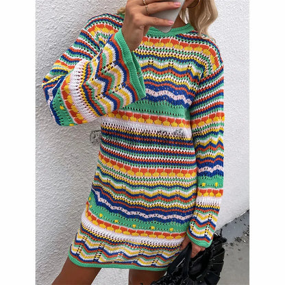 Boho Knit Sweater Dress | Nerisse