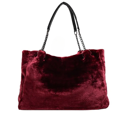 Soft Faux Fur Tote Bag | Tara