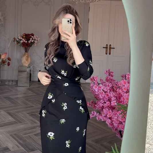 Women Floral Midi Dress | Angelie