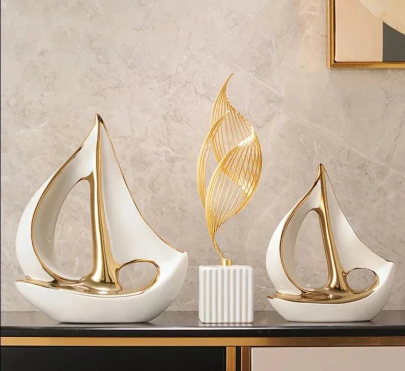 Decorative Sculpture Ceramic Nautical Art | Coastal Charm 2