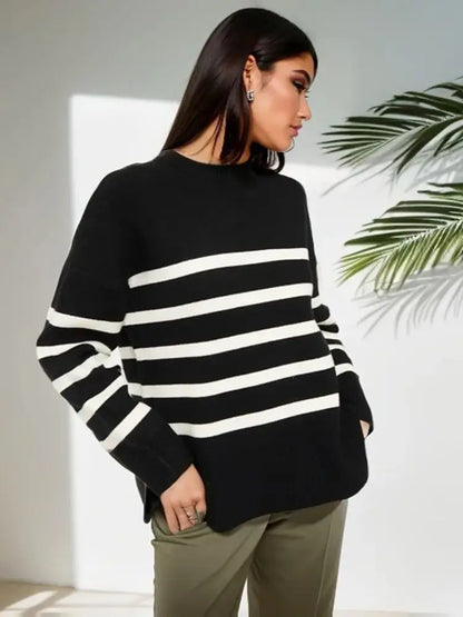 Striped Knit Sweater | Rosalina