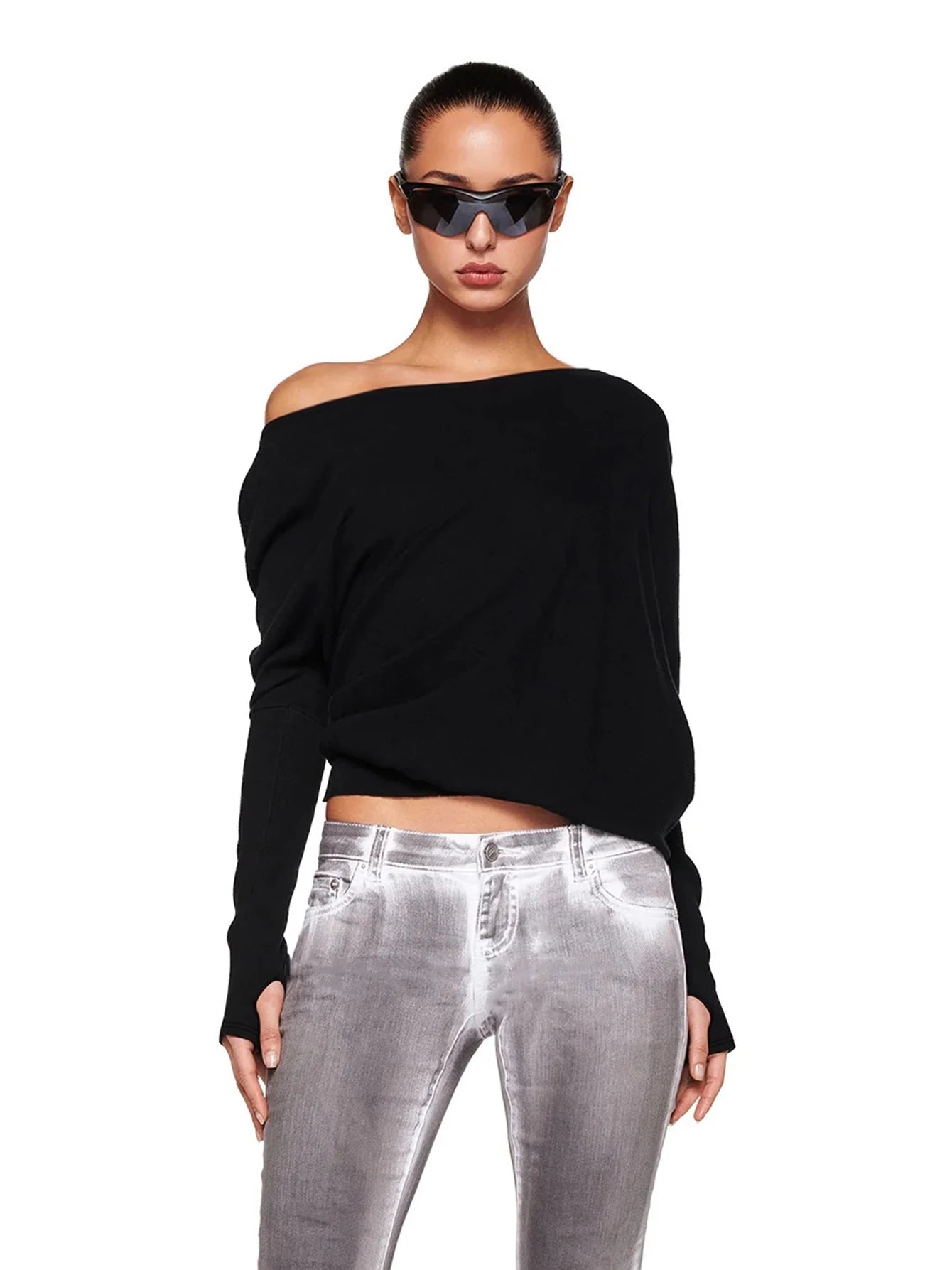 Oversized Long-Sleeve Top | Camille