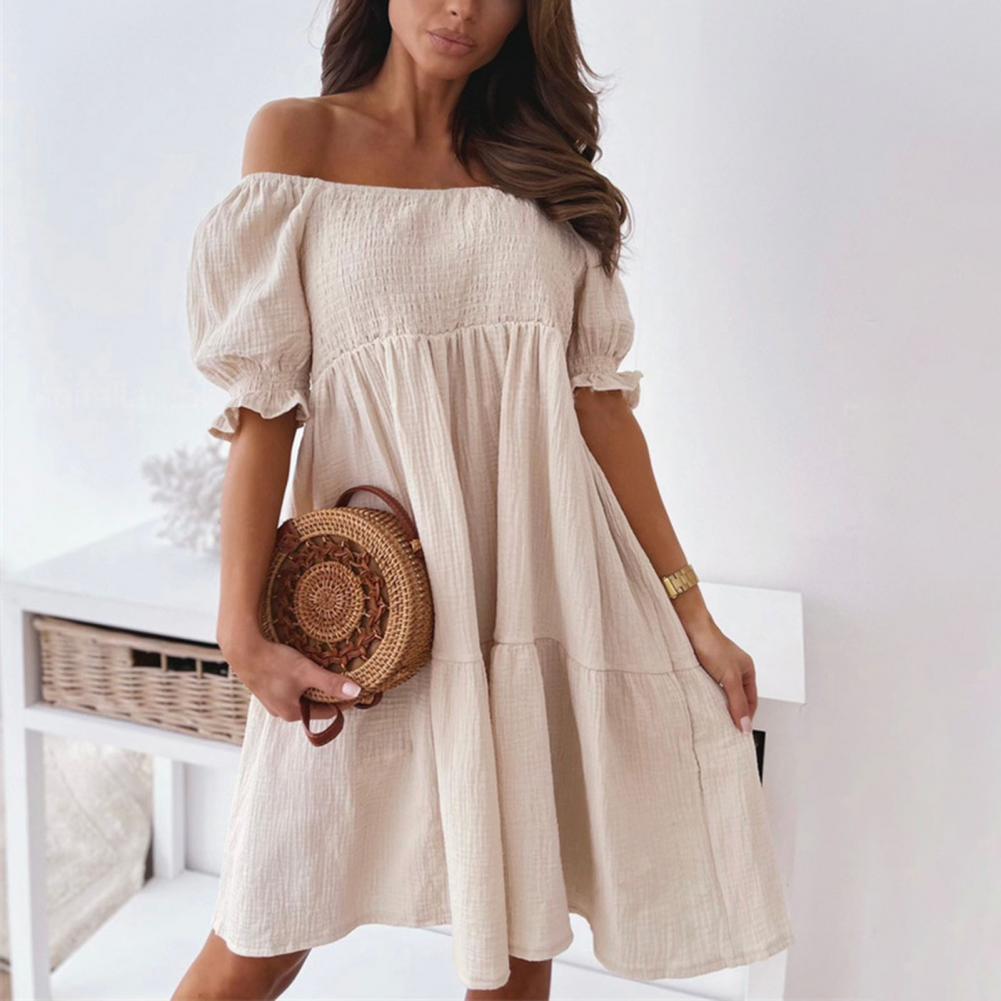 Boho Off-Shoulder Mini Dress | Dominique