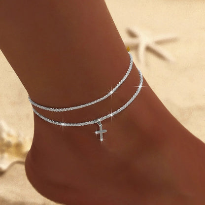 Women Crystal Chain Anklet | Ianthe