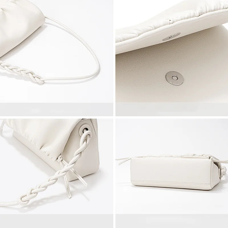 Ruched Detail Flap Bag | Alba