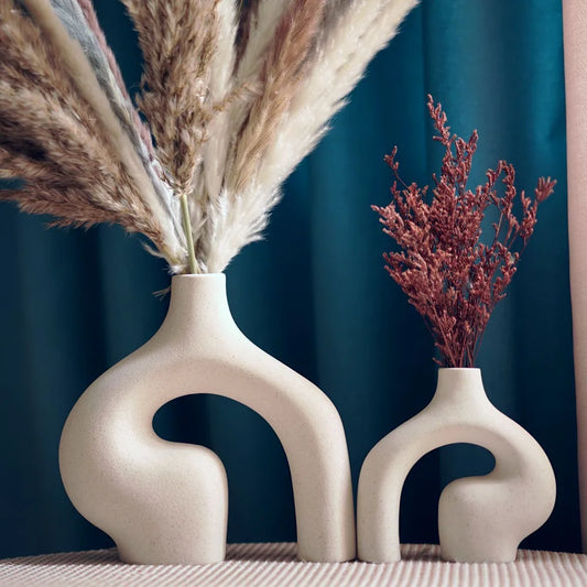 White Ceramic Decorative Vase | Elegance 2