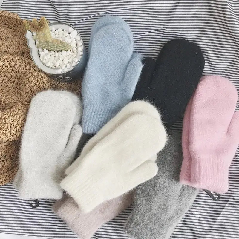 Women Soft Knit Mittens | Wilma