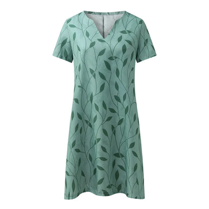 Elegant Summer V-Neck Dress | Sarah