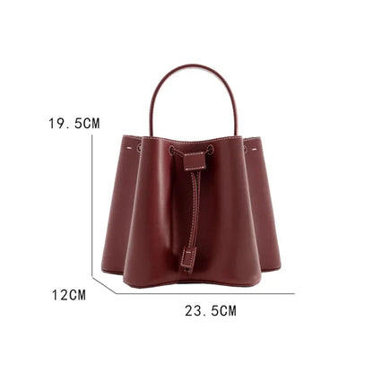 Ruched Drawstring Mini Bucket Bags | Cynthia