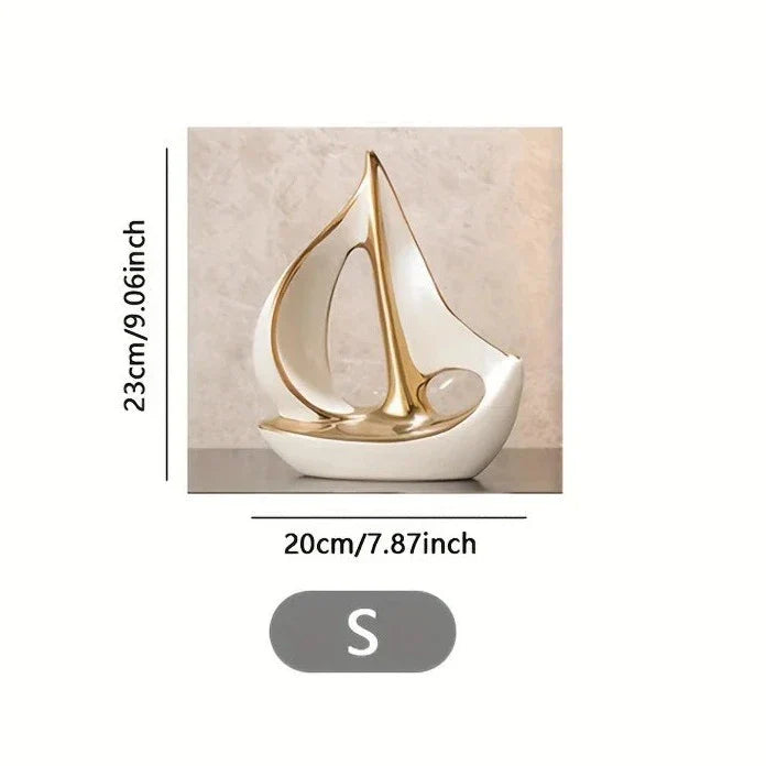 Decorative Sculpture Ceramic Nautical Art | Coastal Charm 1