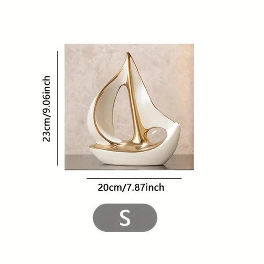 Decorative Sculpture Ceramic Nautical Art | Coastal Charm 1