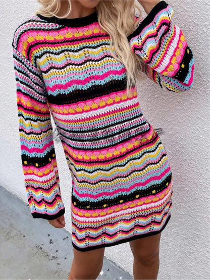 Boho Knit Sweater Dress | Nerisse