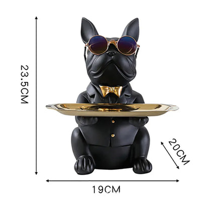 Home Decor Bulldog Object Holder Resin | Charming Organizer 5