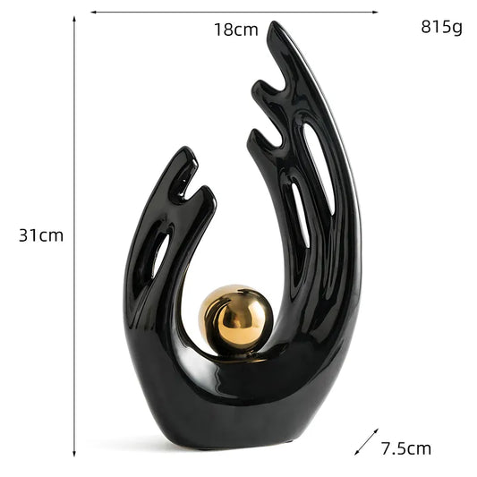 Abstract Sculpture Home Decor Resin | Elegance 1