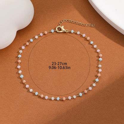 Women Pastel Beaded Anklet | Arianwyn