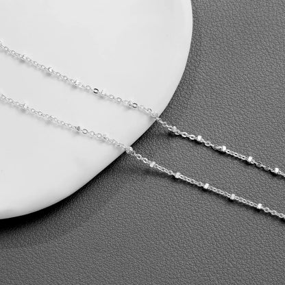 Women Silver Double Chain Anklet | Thalia