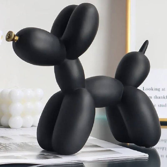 Colorful Dog Balloon Sculpture Resin | Whimsical Home Decor 1