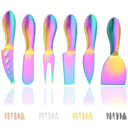 Variant image for Cheese Knife Set Stainless Steel 6 Pieces | Gourmet Collection-5
