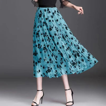 Polka Dot Tulle Maxi Skirt | Soledad