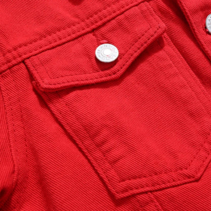Women Denim Jacket Blue Cotton | Casual Chic-4