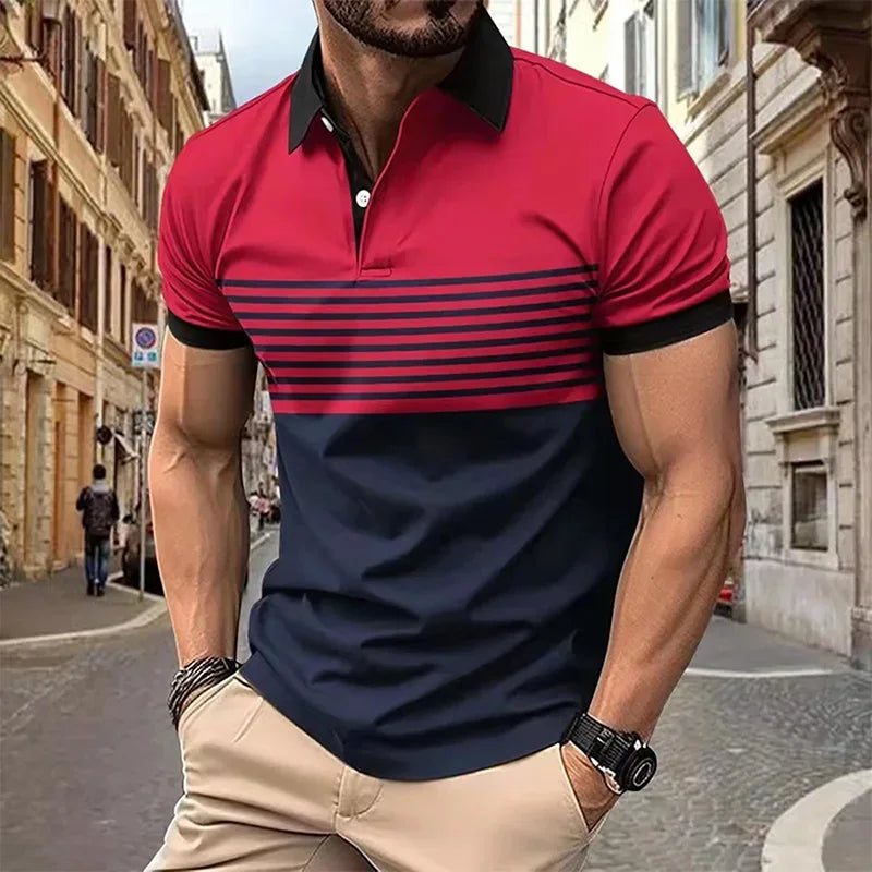 Striped Polo Shirt for Men | Victor