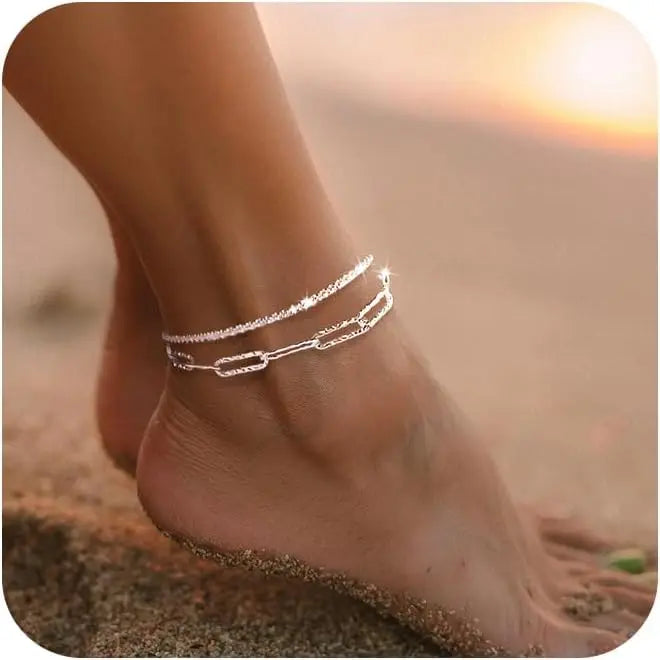 Women Crystal Chain Anklet | Ianthe