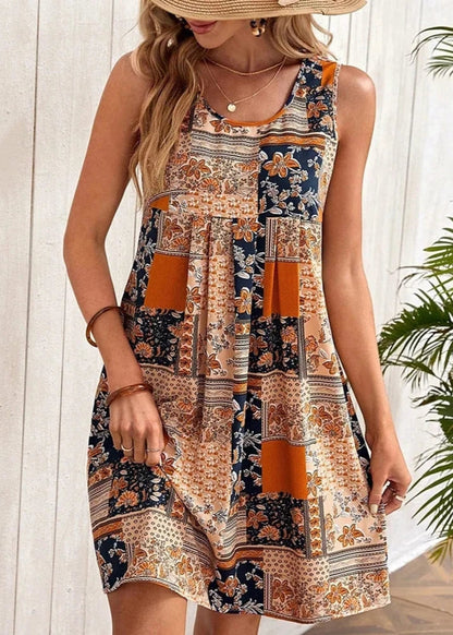 Variant image for Women Summer Maxi Dress Blue Lightweight Fabric | Deidre-6