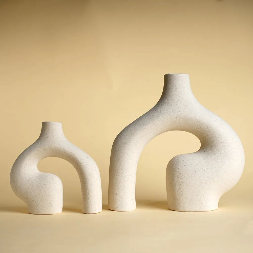 White Ceramic Decorative Vase | Elegance 5